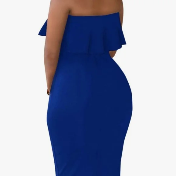 Skirt Set With Ruffled Top - Picture 2 of 2